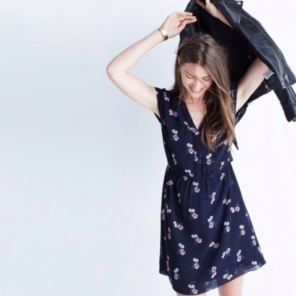 Madewell • Skygaze Dress in Pansy Bouquet - Picture 1 of 8